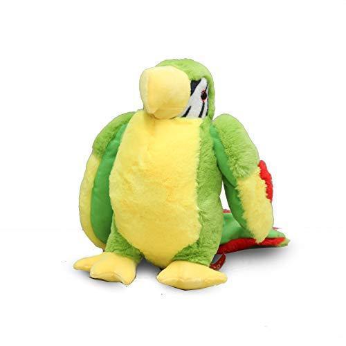 Plushible.comToyPLUSHIBLE BRIDGING MILES WITH SMILES 12" Macaw Parrot Stuffed Toy (Green)