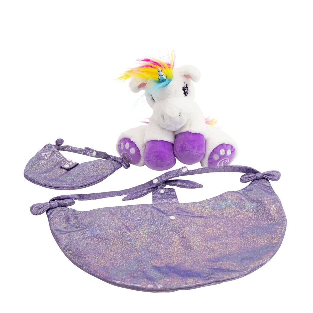 Plushible.comPlush FigurePoppy the Unicorn | 14" Stuffed Animal with Matching Bags