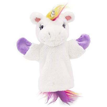 PLUSHIBLE BRIDGING MILES WITH SMILES TOYS_AND_GAMES PLUSHIBLE BRIDGING MILES WITH SMILES Poppy The Unicorn Hand Puppet - Plush Hand Puppet for Kids - Unicorn Stuffed Animal Puppet