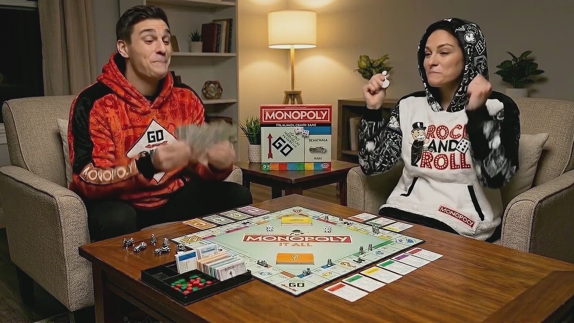 HASBRO Monopoly Rock & Roll Snugible  | Blanket Hoodie & Pillow