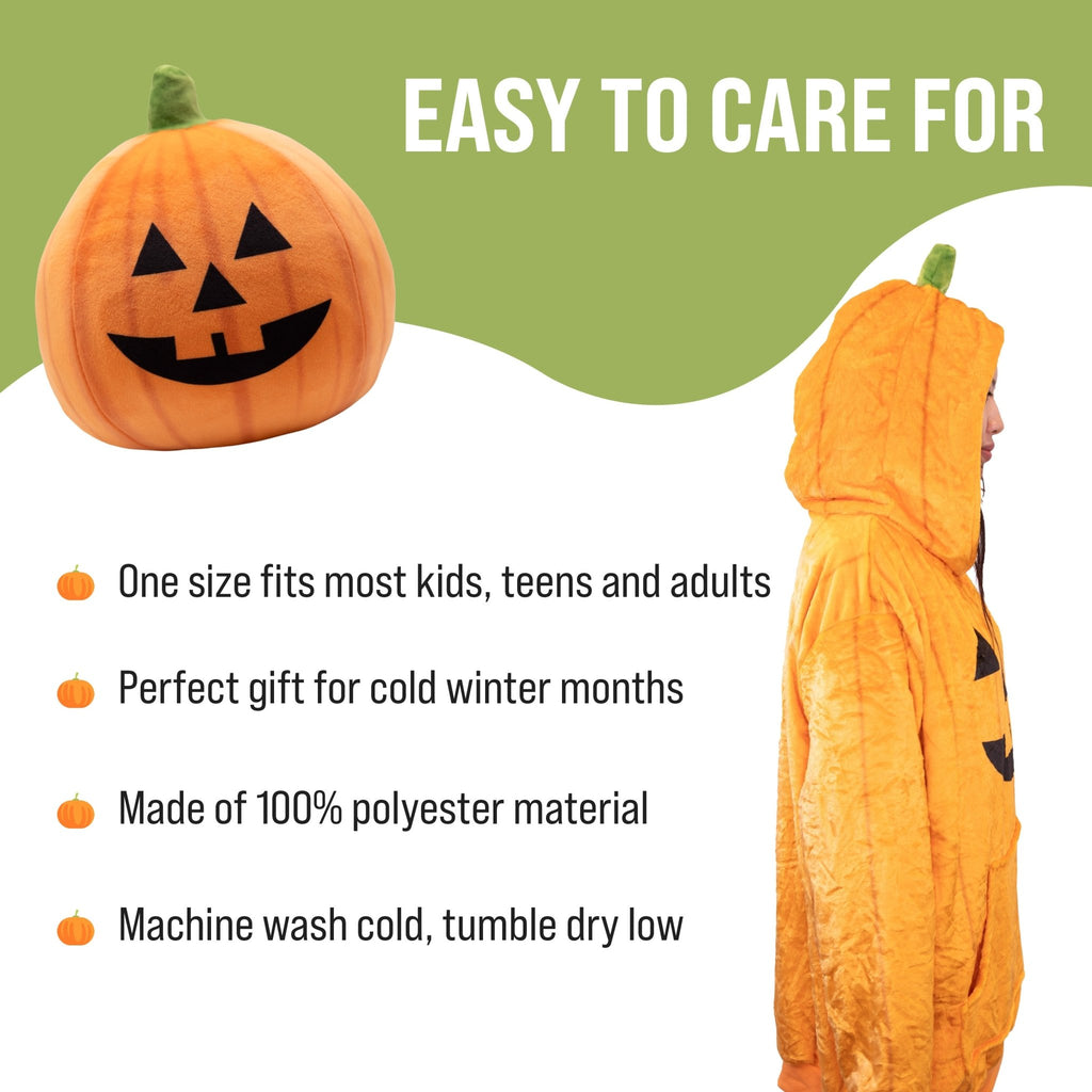 Plushible.comSnugiblesPumpkin Snugible | Blanket Hoodie & Pillow