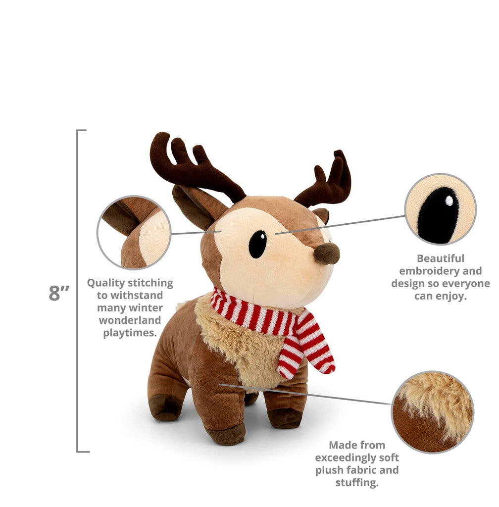 Plushible.comStuffed AnimalsRalphie the Reindeer Plushie 12 Inch