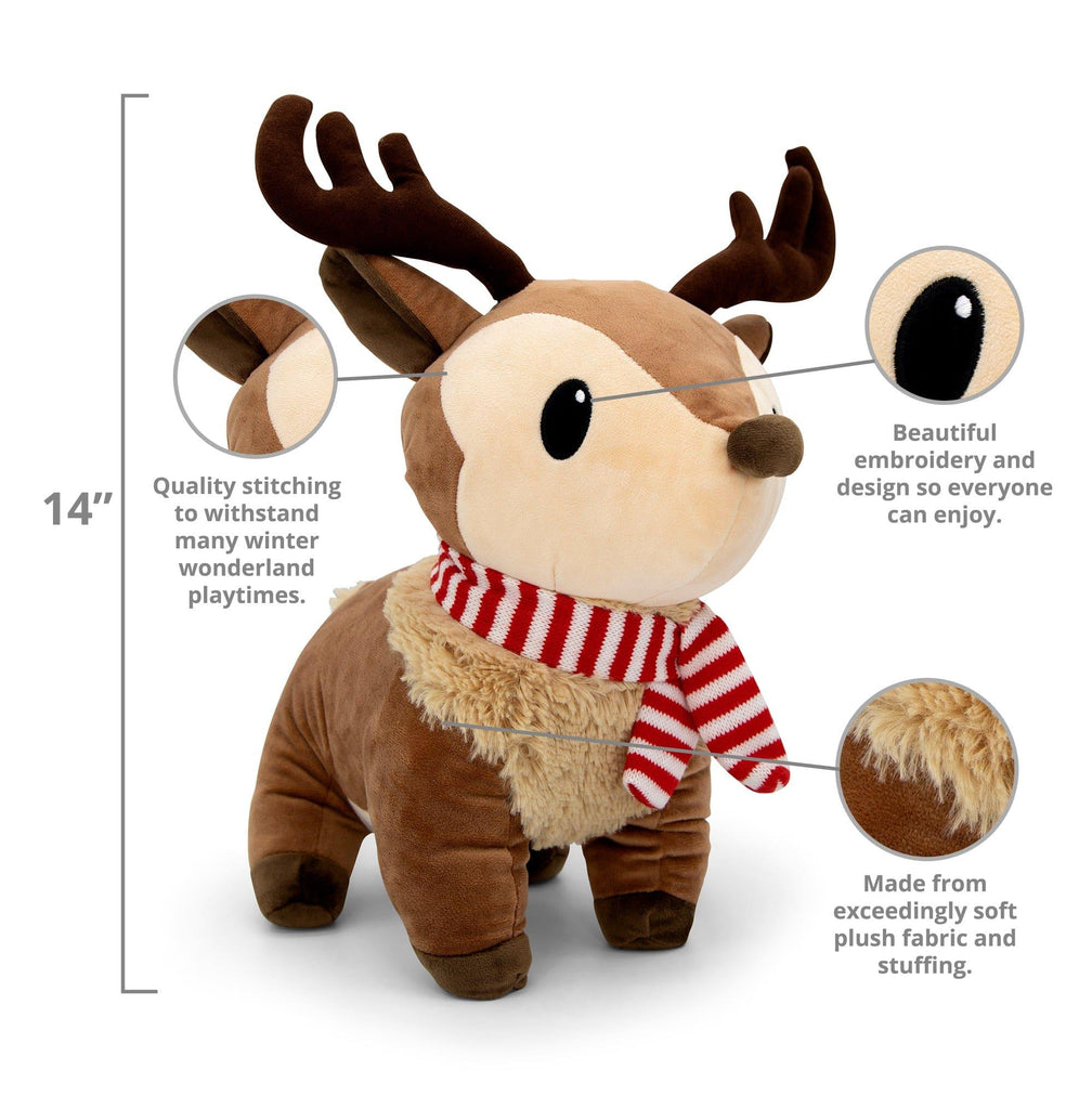 Plushible.comStuffed AnimalsRalphie the Reindeer Plushie 12 Inch