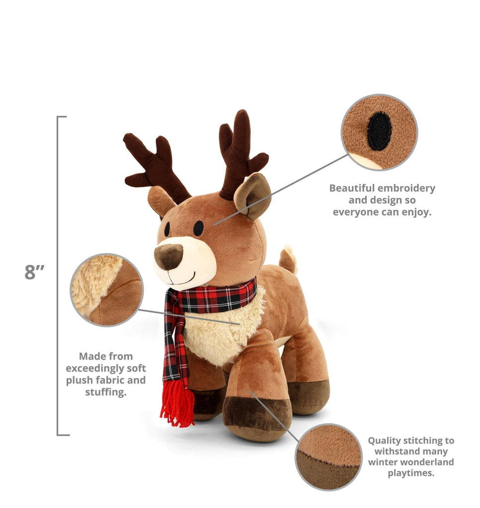 Plushible.comStuffed AnimalsReindeer Ralphie Plushie 8 Inch