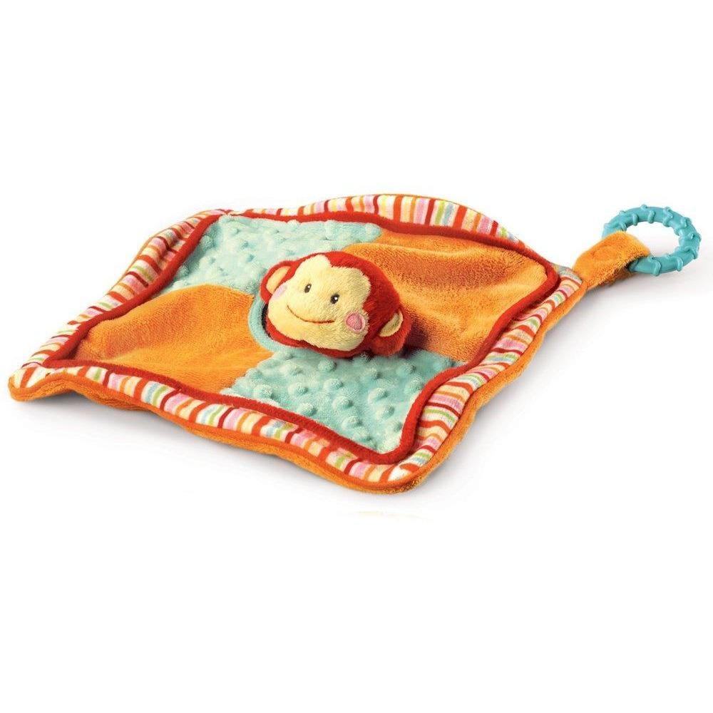Plushible.com Russ Berrie Babies Love to Learn Activity Blankie, Monkey