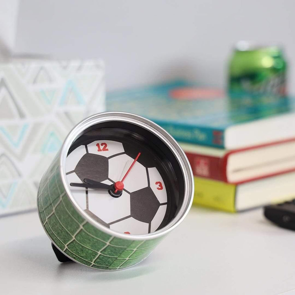 Demdaco Home PLUSHIBLE BRIDGING MILES WITH SMILES Clock in a Can Soccer