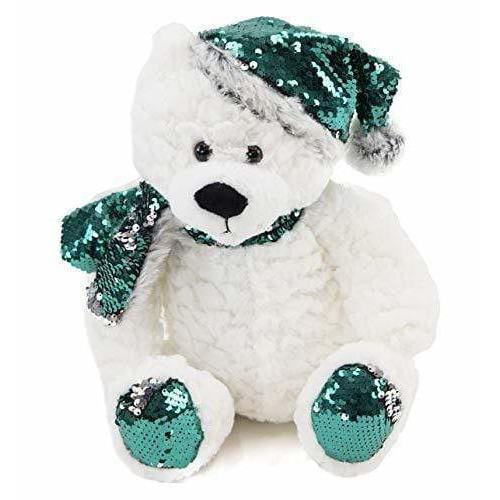 Gitzy TOY_FIGURE Green Sequins Holiday Bears