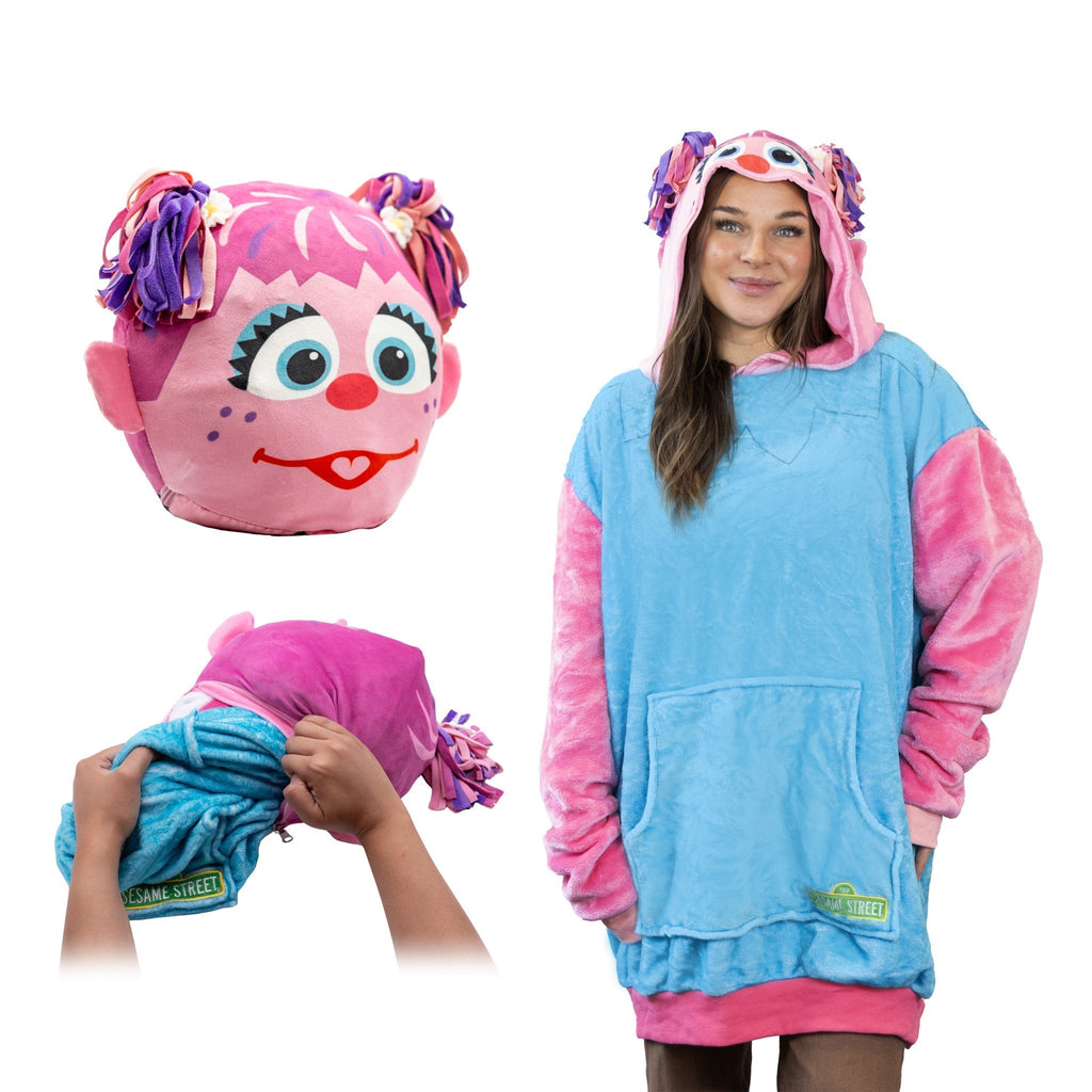 Plushible.comSnugiblesSesame Street Abby Cadabby Adult Snugible | Blanket Hoodie & Pillow