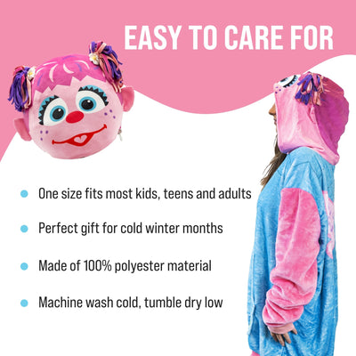 Plushible.comSnugiblesSesame Street Abby Cadabby Adult Snugible | Blanket Hoodie & Pillow