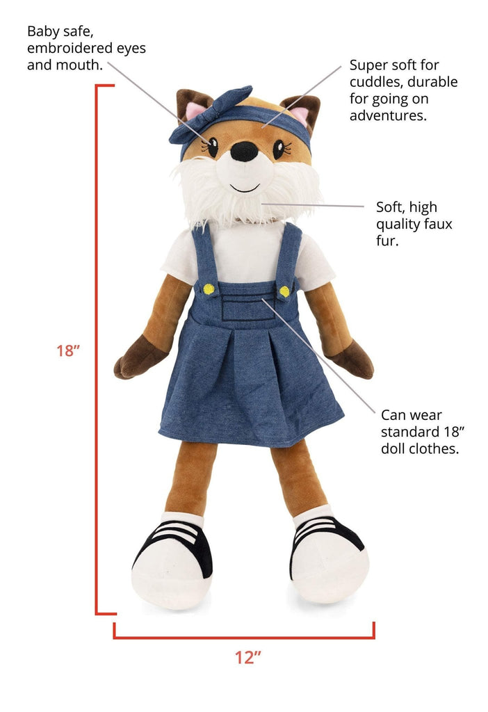 Plushible.com18 Inch Rag DollsSharewood Forest Friends 18 Inch Rag Doll Fiona the Fox