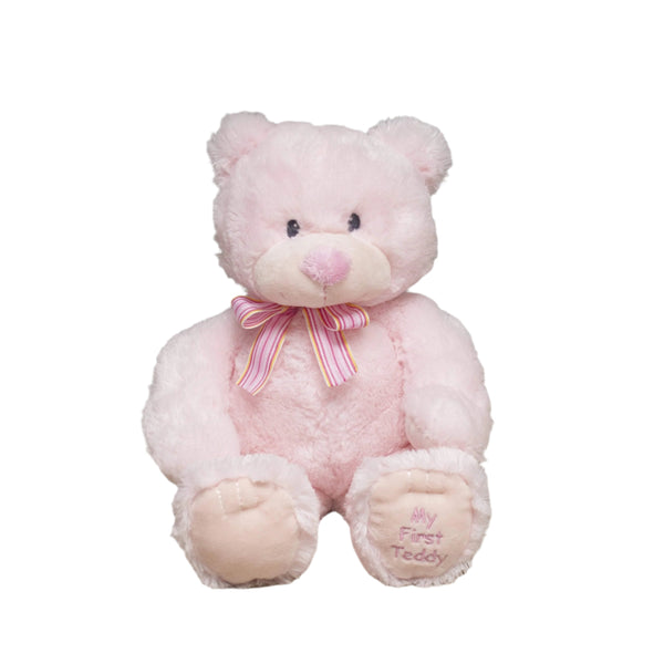 専用　OOAKベビーのふたり♡フサフサちゃんとぶーちゃん Pink My First Teddy Bear - Gift for Baby Girl - Stuffed Animal for