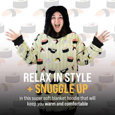 Plushible.comSnugiblesSushi Snugible | Blanket Hoodie & Pillow