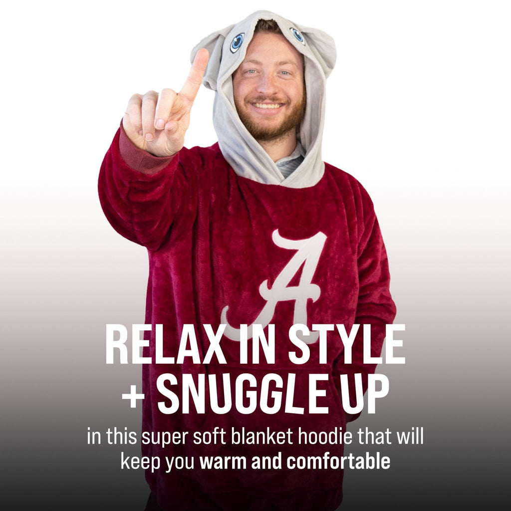 Plushible.comSnugiblesThe University Of Alabama Big Al Snugible | Blanket Hoodie & Pillow