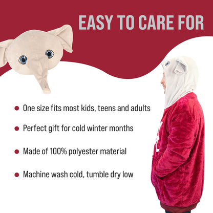 Plushible.comSnugiblesThe University Of Alabama Big Al Snugible | Blanket Hoodie & Pillow