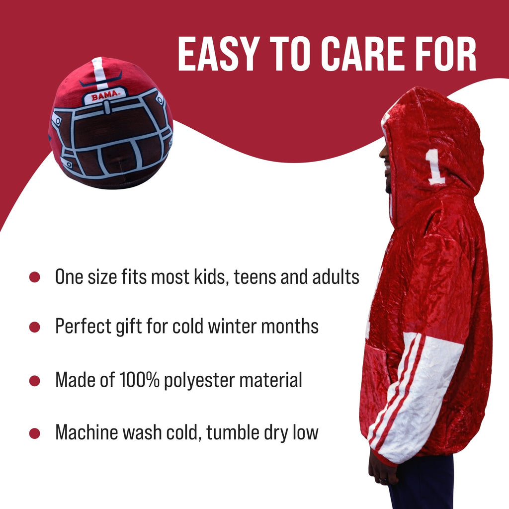 Plushible.comSnugiblesThe University of Alabama Helmet Snugible 2 - in - 1 Blanket Hoodie & Pillow