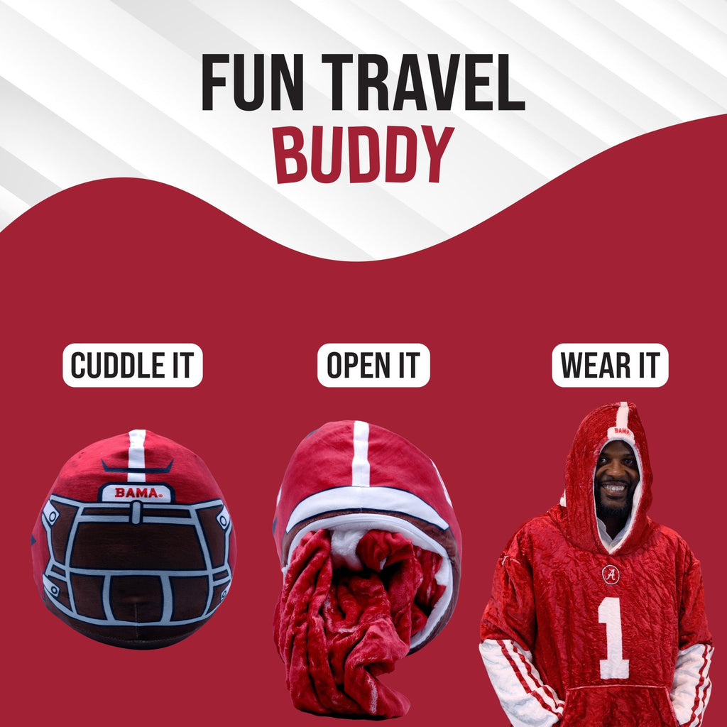 Plushible.comSnugiblesThe University of Alabama Helmet Snugible 2 - in - 1 Blanket Hoodie & Pillow