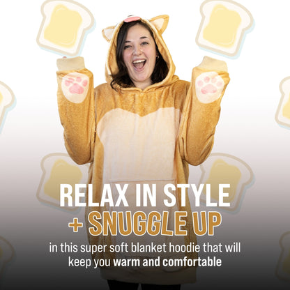 Plushible.comSnugiblesToast the Corgi Bread Snugible | Blanket Hoodie & Pillow