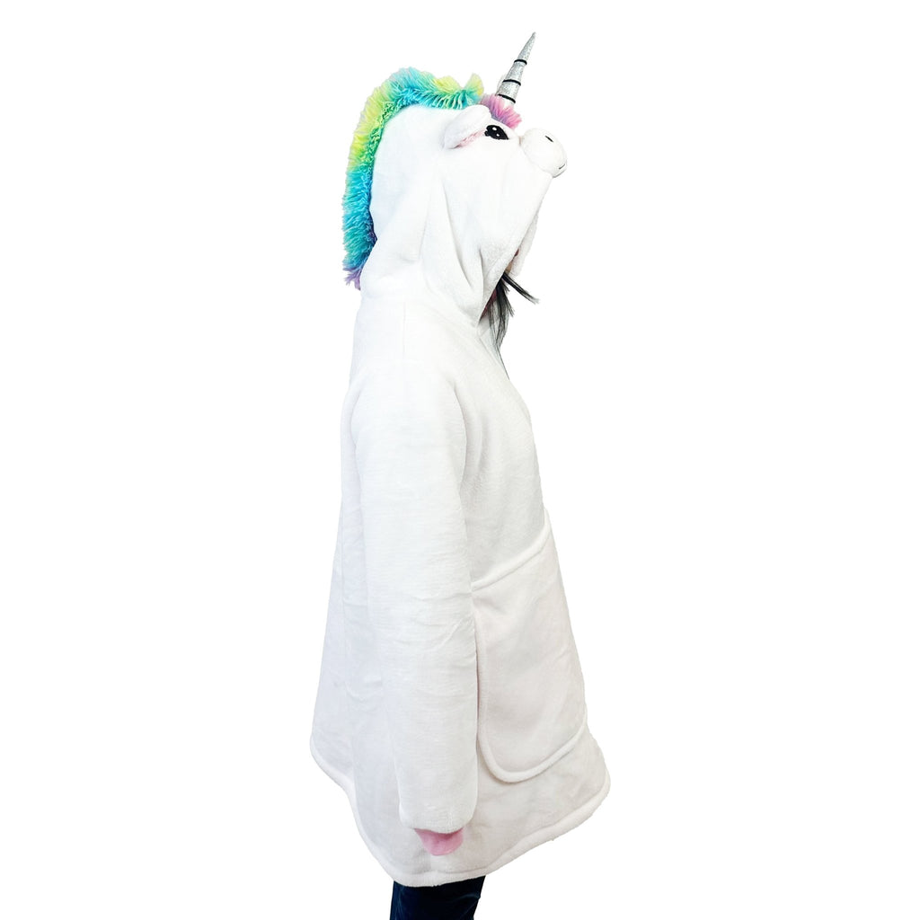 Plushible.comSnugiblesUnicorn Blanket Hoodie