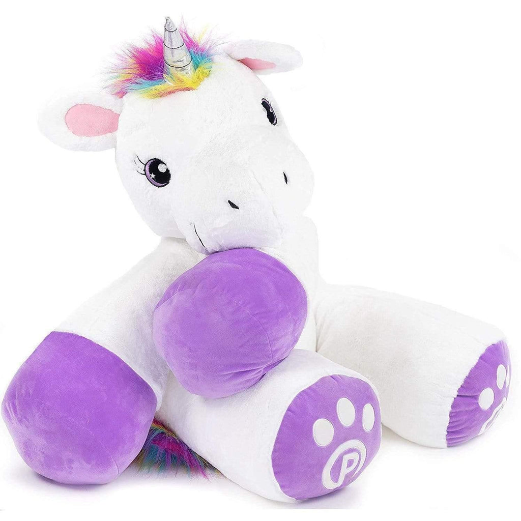 Plushible.com "Poppy" Stuffed Unicorn Toy 44" Tall