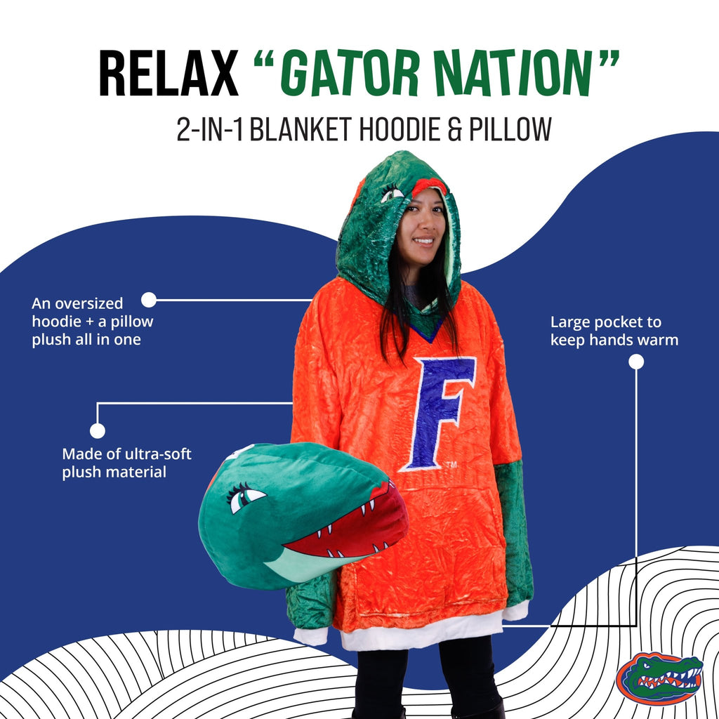 Plushible.comSnugiblesUniversity of Florida Alberta Snugible | Blanket Hoodie & Pillow