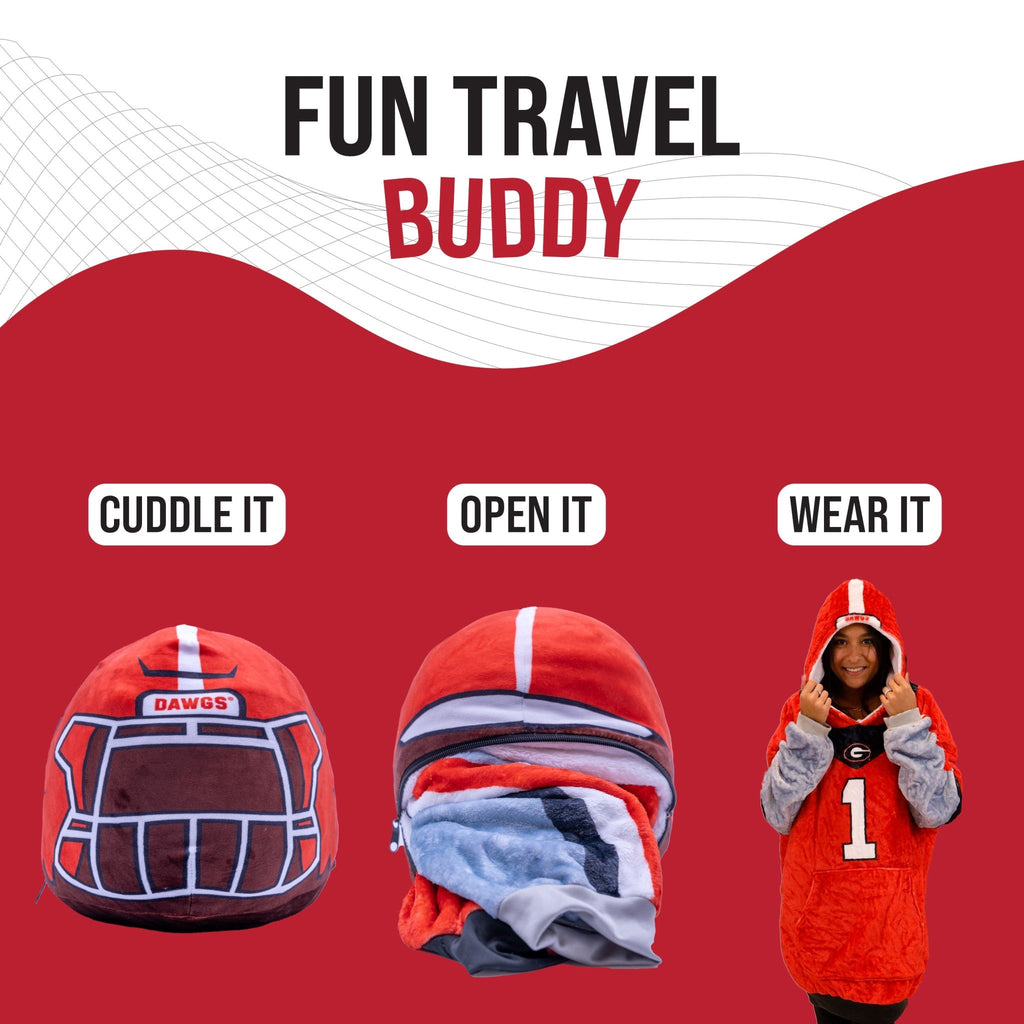 Plushible.comSnugiblesUniversity of Georgia Helmet Snugible | Blanket Hoodie & Pillow