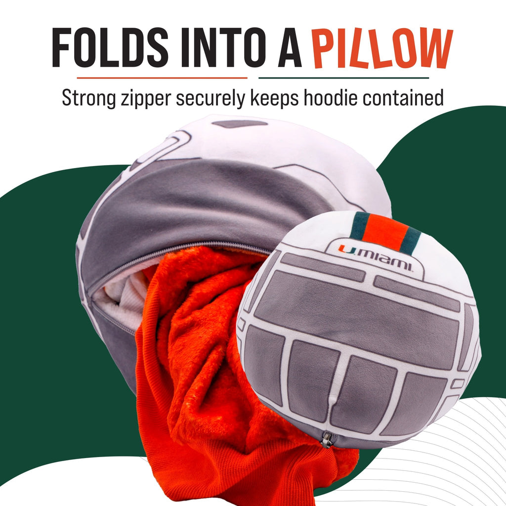 Plushible.comSnugiblesUniversity of Miami Helmet Snugible | Blanket Hoodie & Pillow