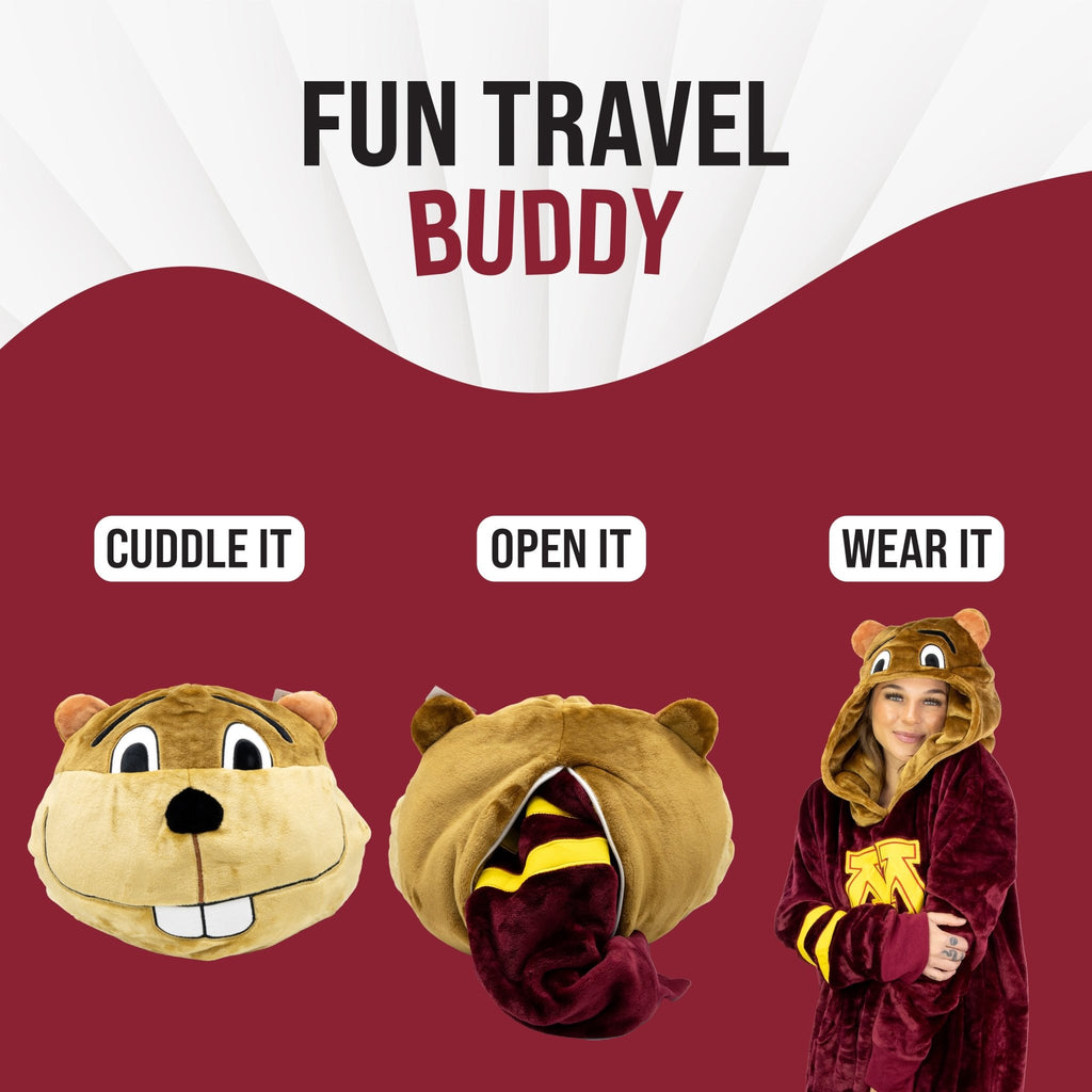 Plushible.comSnugiblesUniversity of Minnesota Gophers Snugible | Blanket Hoodie & Pillow