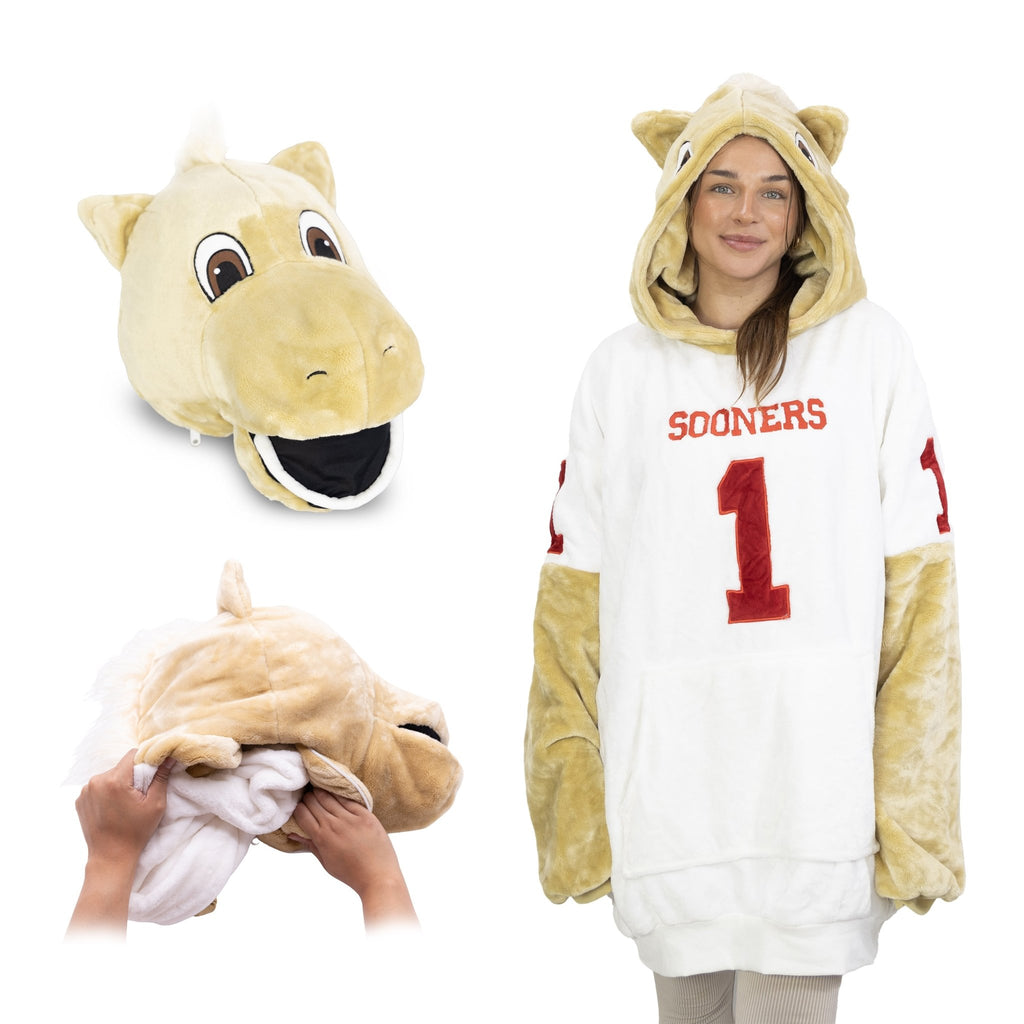 Plushible.comSnugiblesUniversity of Oklahoma Sooner Snugible | Blanket Hoodie & Pillow