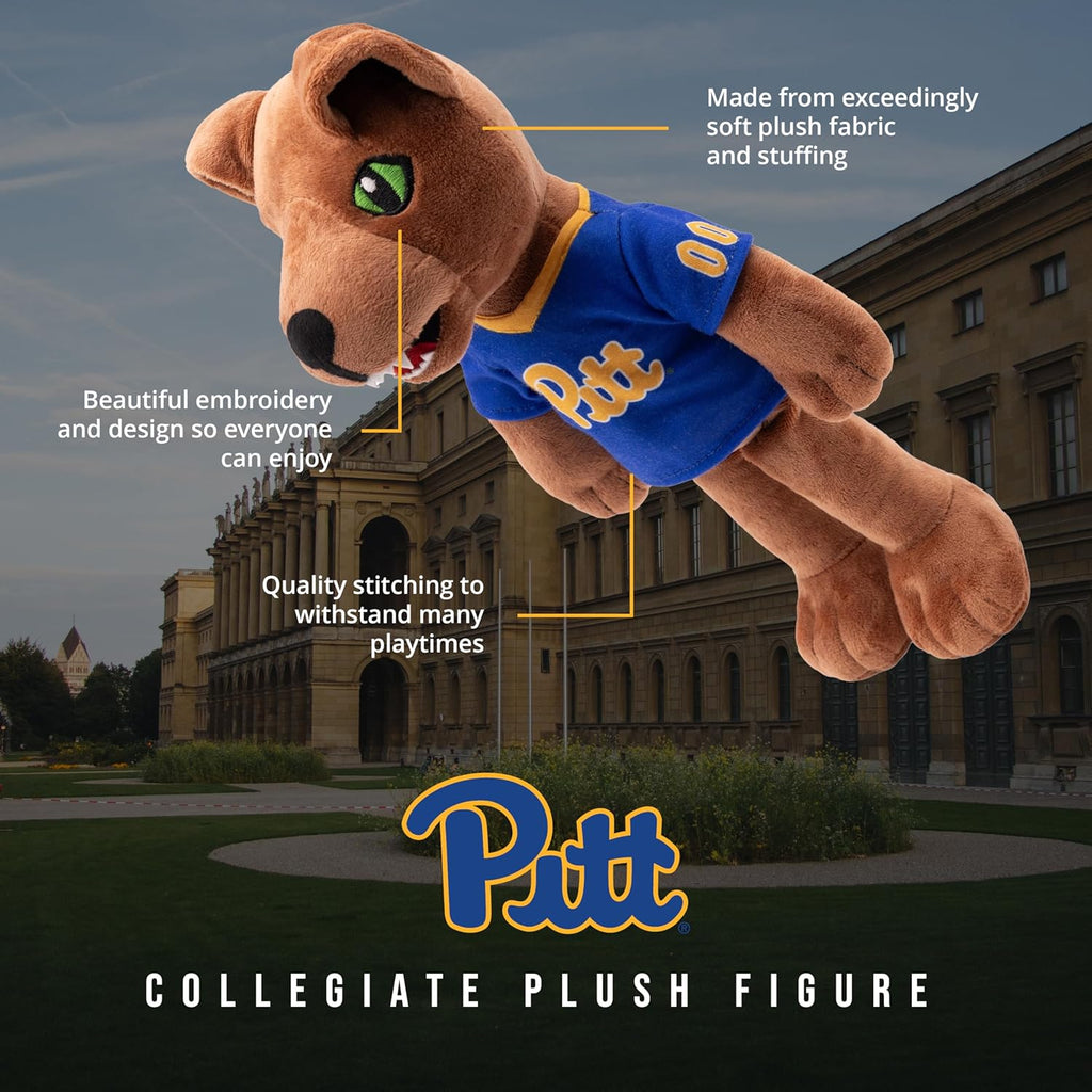 Plushible.com14 Inch Rag DollsUniversity of Pittsburgh Roc the Panther 14 Inch Plush Figure