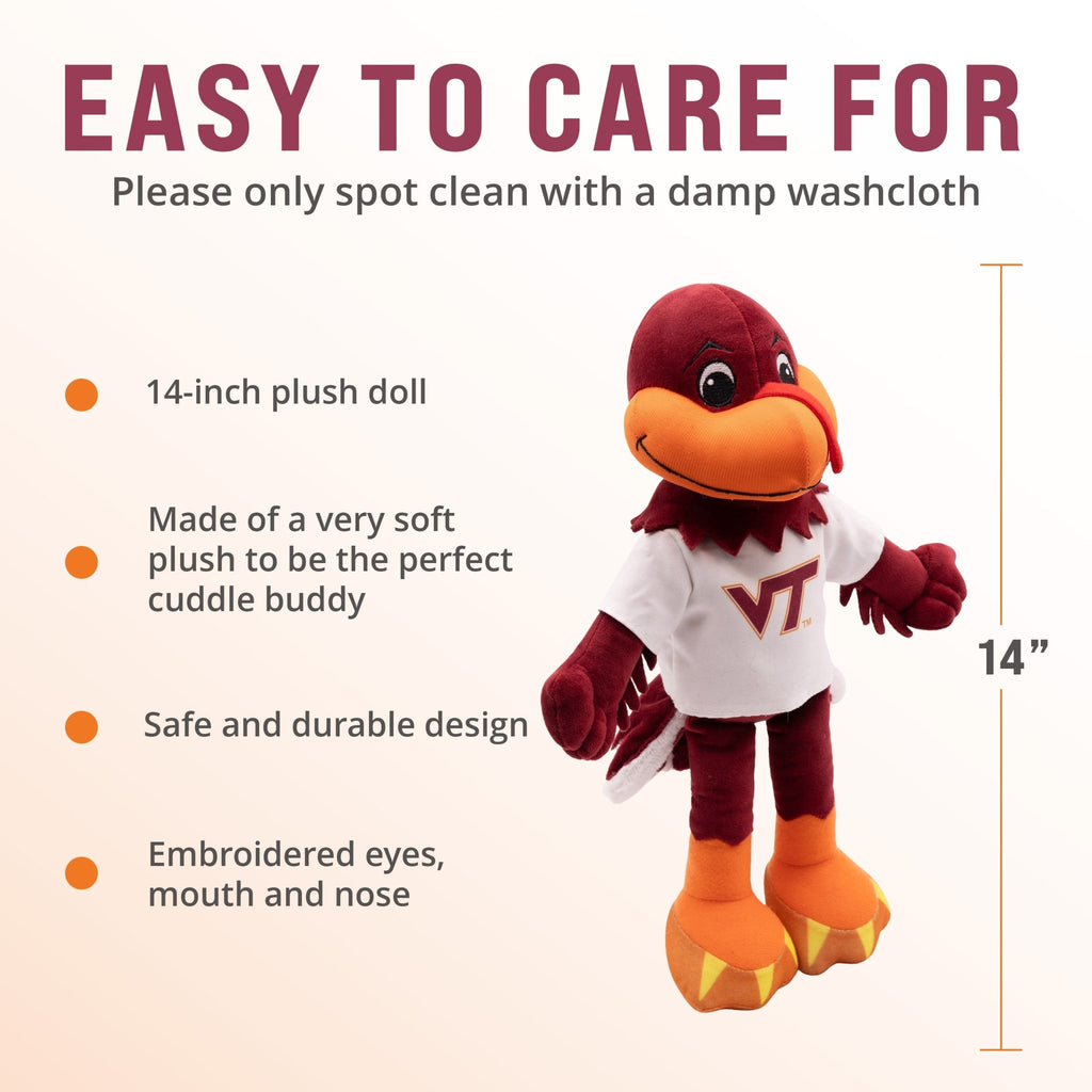 Plushible.com14 Inch Rag DollsVirginia Tech Hokie Bird 14 Inch Plush Figure