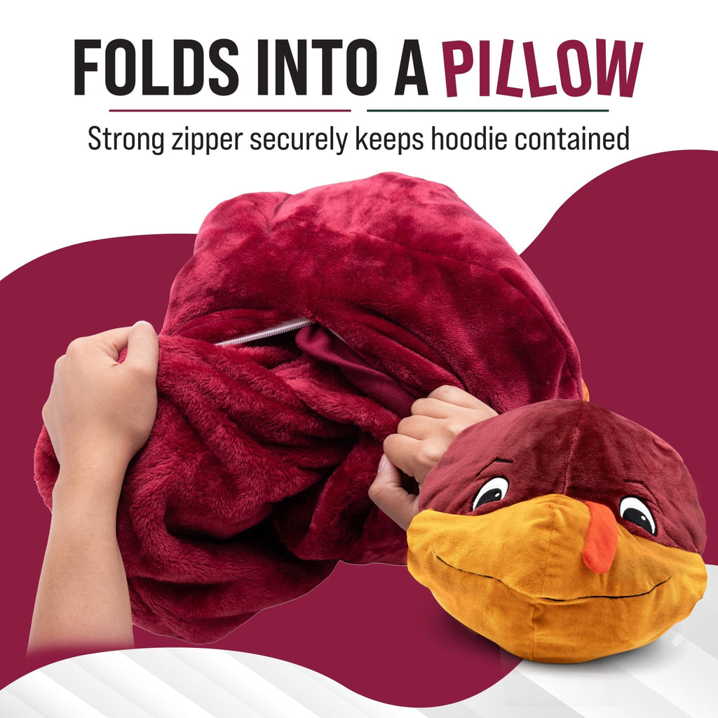 Plushible.comSnugiblesVirginia Tech Hokie Snugible | Blanket Hoodie & Pillow