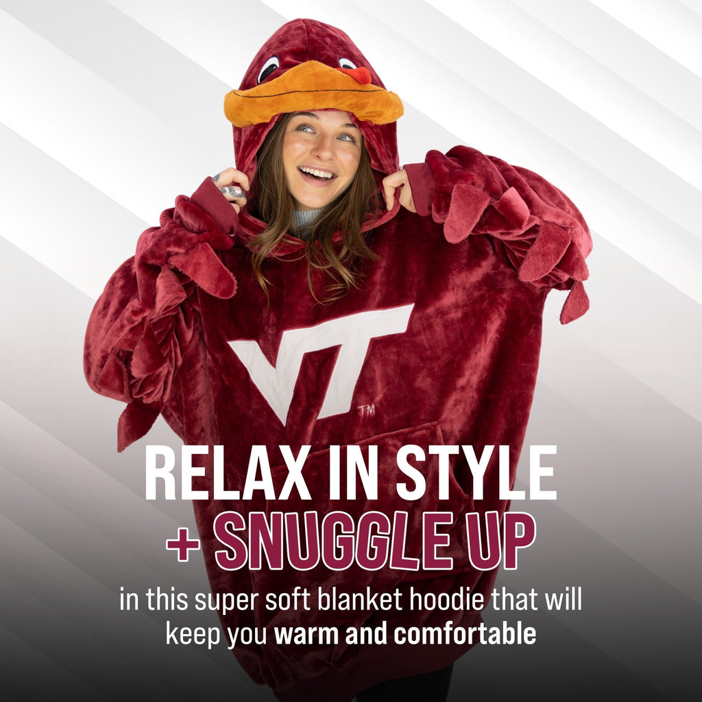 Plushible.comSnugiblesVirginia Tech Hokie Snugible | Blanket Hoodie & Pillow