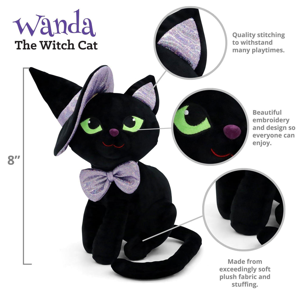 Plushible Plush Plushible Wanda the Witch Cat 8"