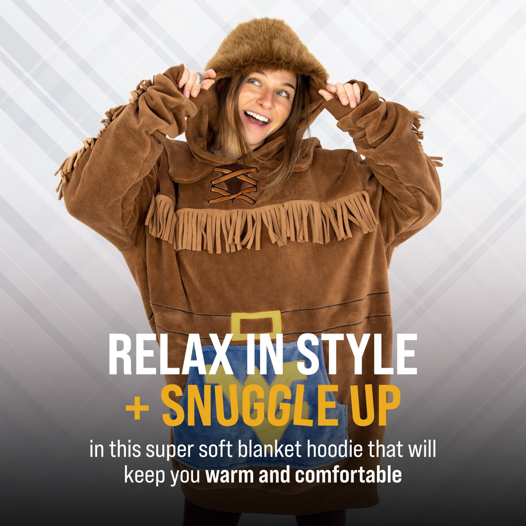 Plushible.comSnugiblesWest Virginia University Mountaineer Snugible | Blanket Hoodie & Pillow